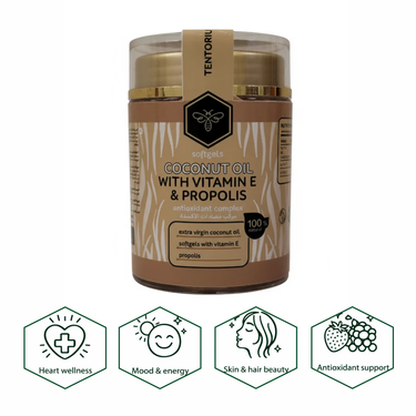 COCONUT OIL with vitamin E and propolis